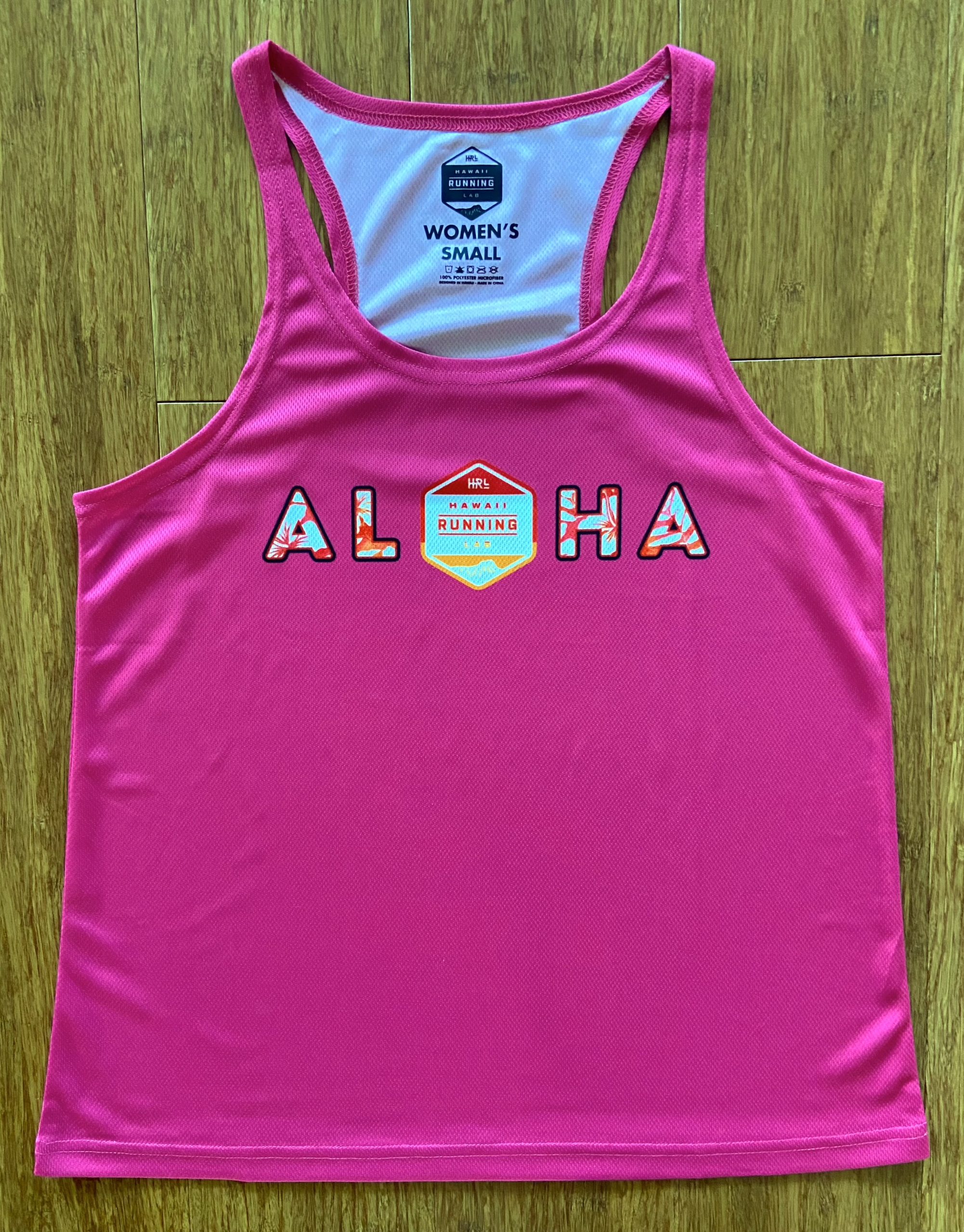 Aloha Pink Singlet v2.0 Hawaii Running Lab